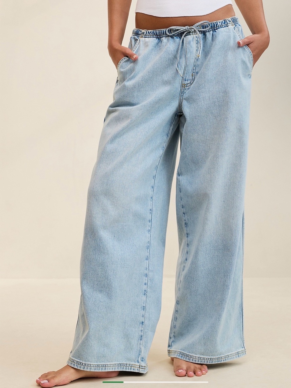 Aerie Denim Daydream Pull-On Pant